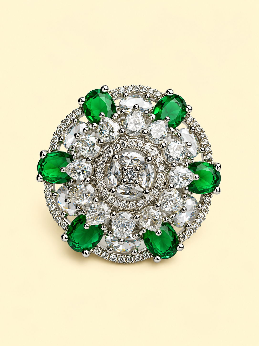 Floral Medallion Ring