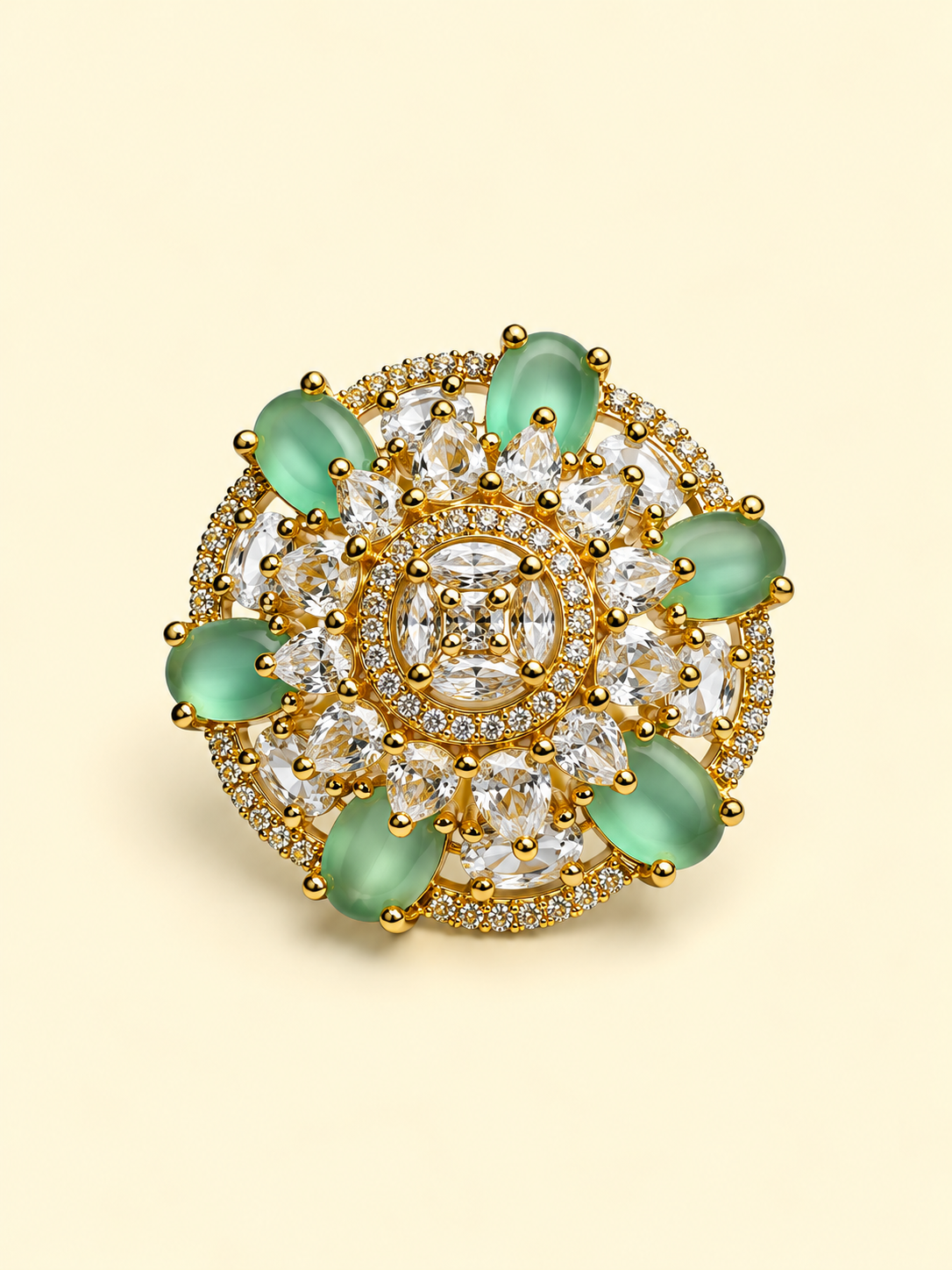Floral Medallion Ring